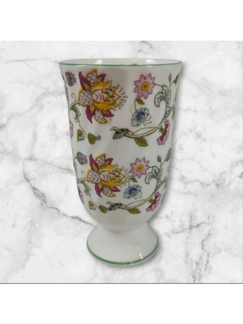 Minton Haddon Hall Floral Bona China Goblet